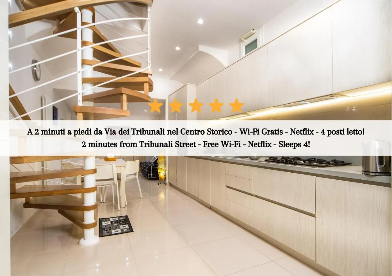 Apartmán Centro Storico - Casa Con Wi-Fi E 4 Posti Letto In Via Dei Tribunali Neapol